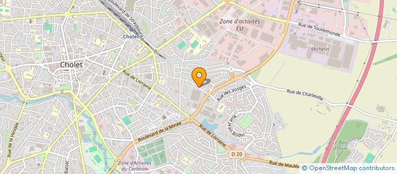 localisation de l'entreprise COMITE ENTREPRISE ERNAULT CHOLET à CHOLET