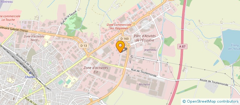localisation de l'entreprise COMITE ENTREPRISE ETABL MAINGUY à CHOLET