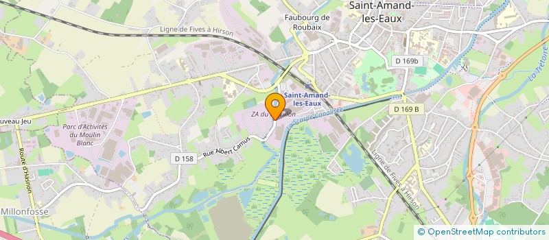 localisation de l'entreprise COMITE ENTREPRISE ETS HERLICQ  SAINT-AMAND-LES-EAUX