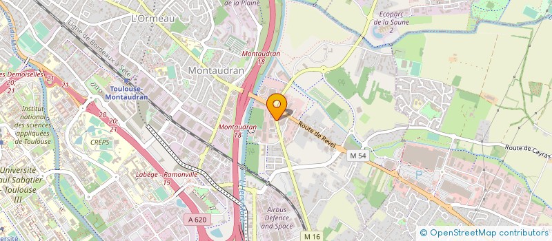 localisation de l'entreprise COMITE ENTREPRISE ETS RUGGIERI  TOULOUSE