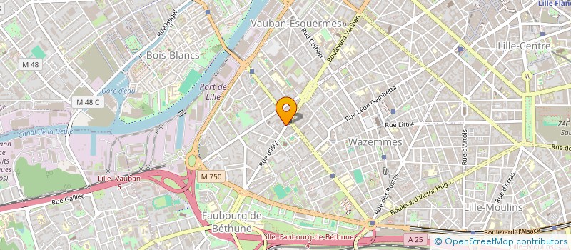 localisation de l'entreprise COMITE ENTREPRISE FORCLUM METROPOLE NORD à LILLE