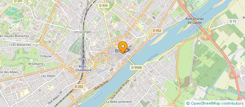 localisation de l'entreprise COMITE ENTREPRISE GALERIES  BLOIS