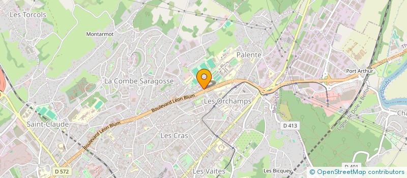 localisation de l'entreprise COMITE ENTREPRISE GEANT BESANCON  BESANCON