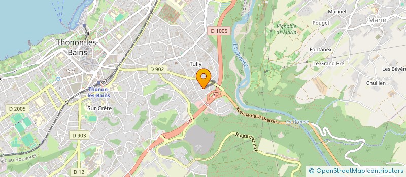 localisation de l'entreprise COMITE ENTREPRISE GIANOLA à THONON-LES-BAINS