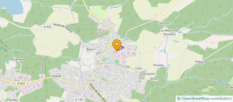 localisation de l'entreprise COMITE ENTREPRISE GROUPE BOURRASSE SA  TOSSE