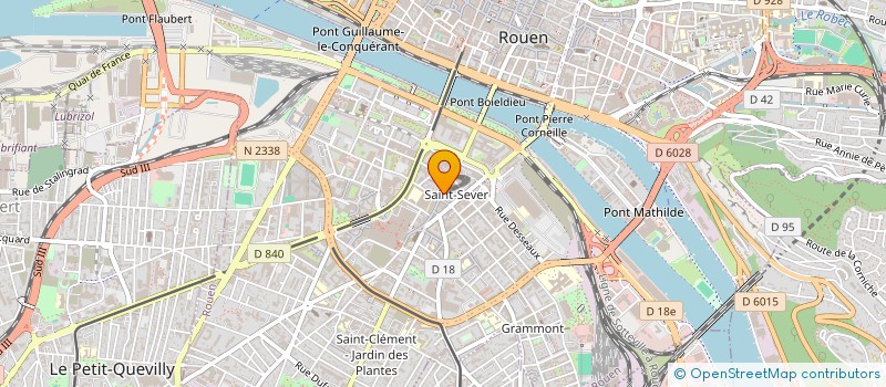 localisation de l'entreprise COMITE ENTREPRISE GROUPE TATI à ROUEN