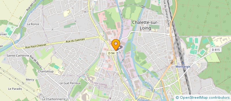 localisation de l'entreprise COMITE ENTREPRISE HYPER-CASINO à CHALETTE-SUR-LOING