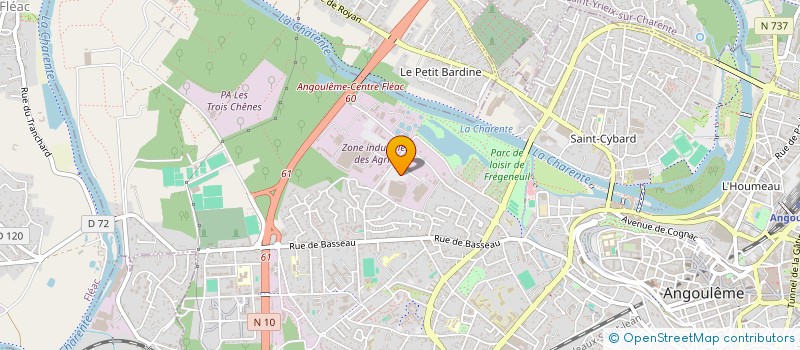 localisation de l'entreprise COMITE ENTREPRISE IFESINEX à ANGOULEME