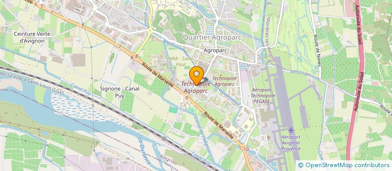 localisation de l'entreprise COMITE ENTREPRISE LAFARGE PLATRES  AVIGNON