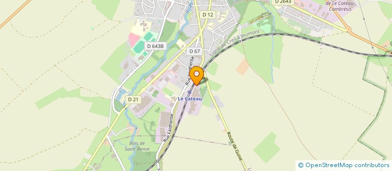 localisation de l'entreprise COMITE ENTREPRISE MANUFACTURE CARRELAGES  LE CATEAU-CAMBRESIS