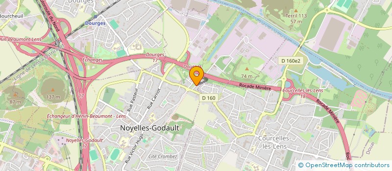 localisation de l'entreprise COMITE ENTREPRISE METAL EUROPE  NOYELLES-GODAULT