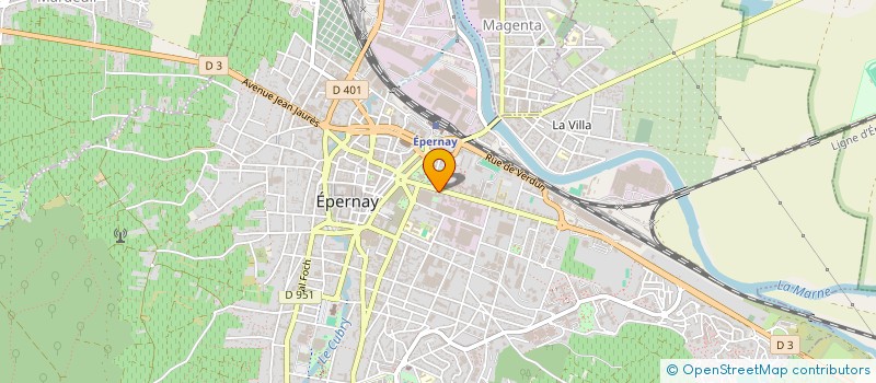 localisation de l'entreprise COMITE ENTREPRISE MOET CHANDON  EPERNAY