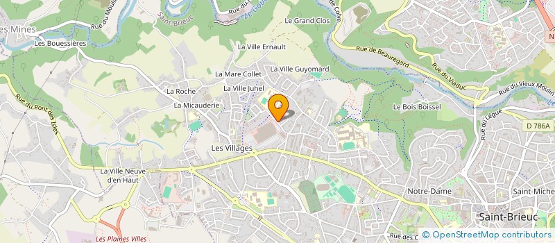 localisation de l'entreprise COMITE ENTREPRISE MSA à SAINT-BRIEUC