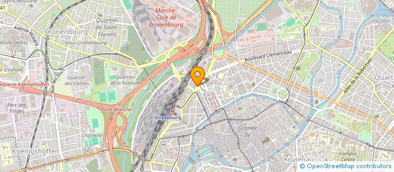 localisation de l'entreprise COMITE ENTREPRISE MUTUELLE DE L EST à STRASBOURG