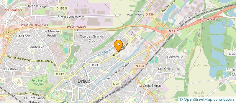 localisation de l'entreprise COMITE ENTREPRISE NOMEL à DREUX
