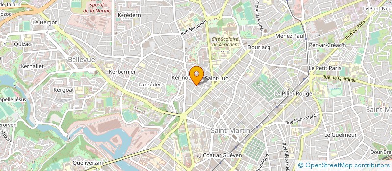 localisation de l'entreprise COMITE ENTREPRISE PAPILLONS BLANCS à BREST