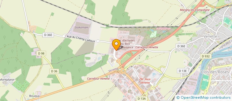 localisation de l'entreprise COMITE ENTREPRISE PLASTIC OMNIUM AUTO INERGY SERVICE  VENETTE