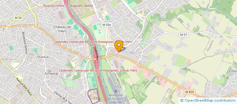 localisation de l'entreprise COMITE ENTREPRISE PLATRIERS MIDI PYRENEES  BALMA