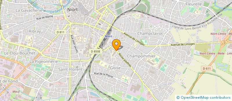 localisation de l'entreprise COMITE ENTREPRISE POLYCLINIQUE INKERMANN à NIORT