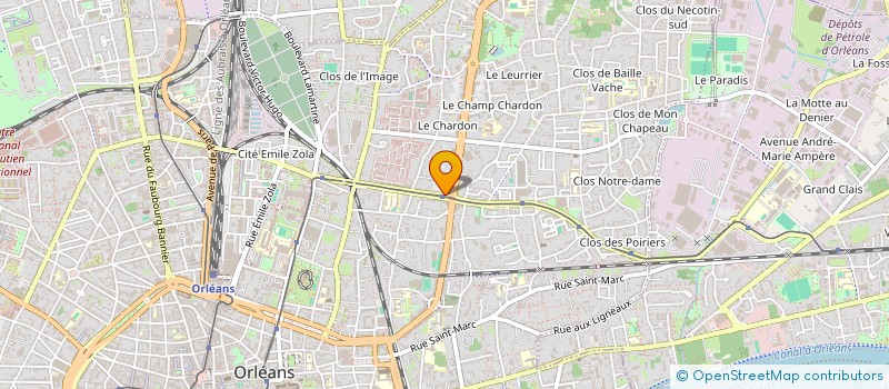 localisation de l'entreprise COMITE ENTREPRISE RAPIDES VAL DE LOIRE à ORLEANS