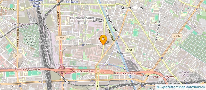 localisation de l'entreprise COMITE ENTREPRISE RHODIA à AUBERVILLIERS