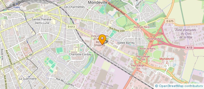 localisation de l'entreprise COMITE ENTREPRISE ROBERT BOSCH ELECTRONI  MONDEVILLE