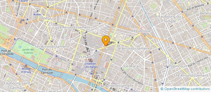 localisation de l'entreprise COMITE ENTREPRISE S M H ALCATEL  PARIS