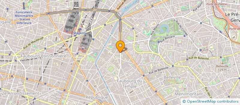 localisation de l'entreprise COMITE ENTREPRISE SA BERGEON à PARIS