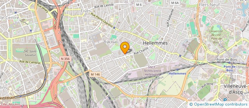 localisation de l'entreprise COMITE ENTREPRISE SA BRUNEL CHIMIE DERIVES à LILLE