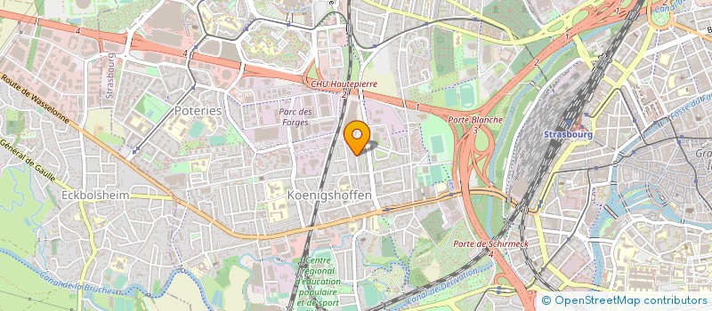 localisation de l'entreprise COMITE ENTREPRISE SA COSMEUROP à STRASBOURG