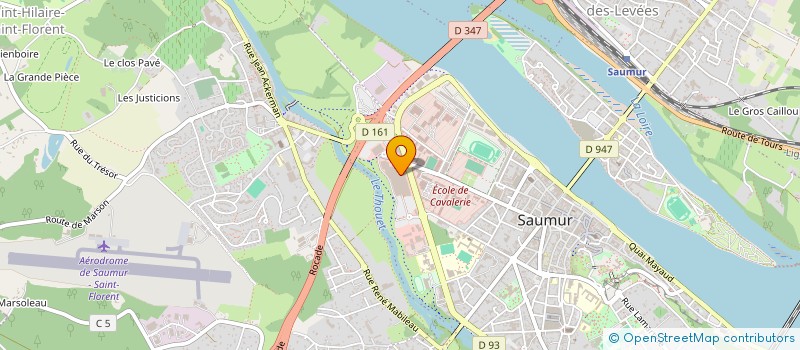 localisation de l'entreprise COMITE ENTREPRISE SAUMUR DISTRIBUTION  SAUMUR