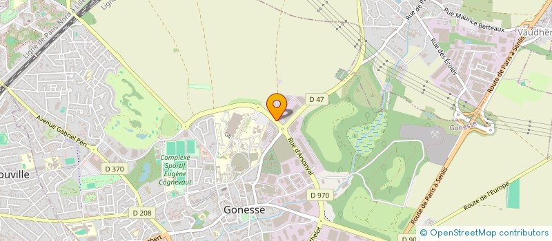 localisation de l'entreprise COMITE ENTREPRISE SECA  GONESSE