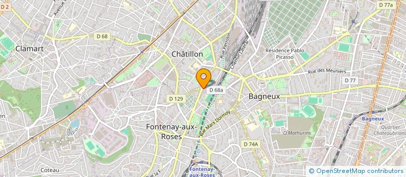 localisation de l'entreprise COMITE ENTREPRISE SECRE à FONTENAY-AUX-ROSES