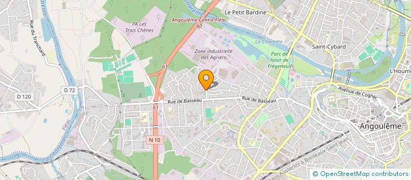 localisation de l'entreprise COMITE ENTREPRISE SNPE ANGOULEME à ANGOULEME