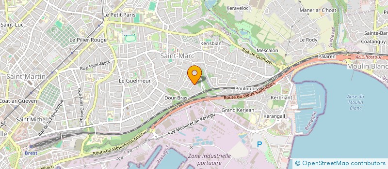 localisation de l'entreprise COMITE ENTREPRISE  SOBRENA à BREST