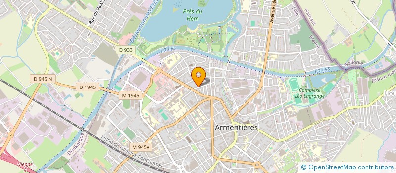 localisation de l'entreprise COMITE ENTREPRISE SOLARONICS VANEECKE  ARMENTIERES