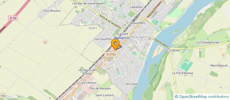 localisation de l'entreprise COMITE ENTREPRISE SOLIVAL TRECA à BEAUGENCY
