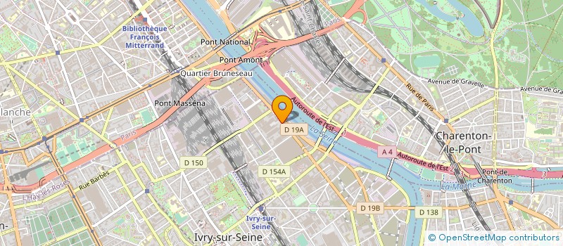 localisation de l'entreprise COMITE ENTREPRISE SPRE  IVRY-SUR-SEINE