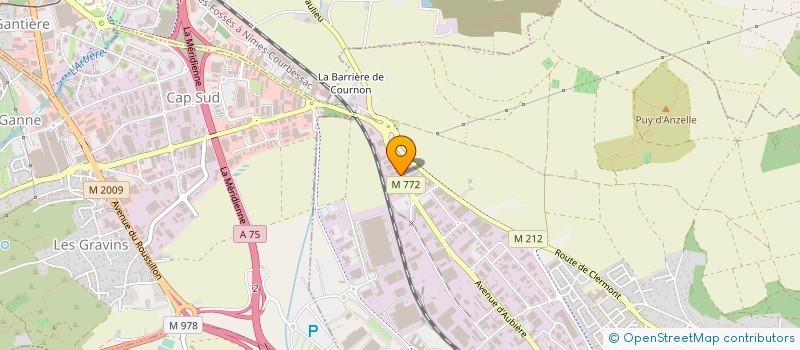 localisation de l'entreprise COMITE ENTREPRISE STE FRIGEDOC à COURNON-D'AUVERGNE