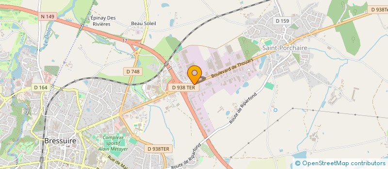 localisation de l'entreprise COMITE ENTREPRISE TRANSPORTS GRIMAUD  BRESSUIRE