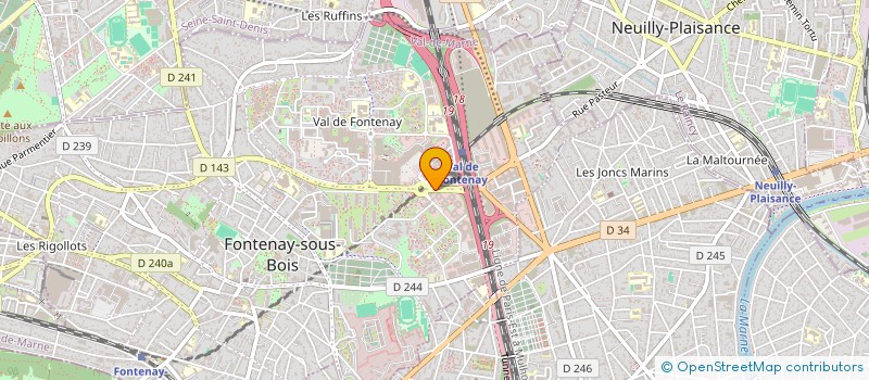 localisation de l'entreprise COMITE ENTREPRISE UNIVAR à FONTENAY-SOUS-BOIS