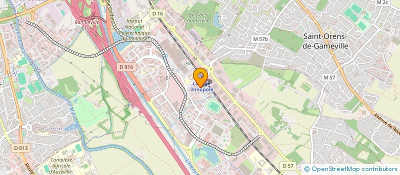 localisation de l'entreprise COMITE  ENTREPRISE URSSAF  LABEGE