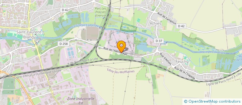 localisation de l'entreprise COMITE ENTREPRISE USINE NORSYNTEX  SAINT-LAURENT-BLANGY