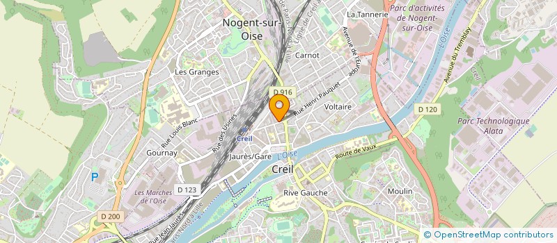 localisation de l'entreprise COMITE ENTREPRISE VEDIOR BIS à CREIL