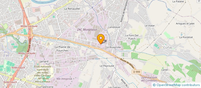 localisation de l'entreprise COMITE ENTREPRISE VERRERIE D'ALBI à ALBI