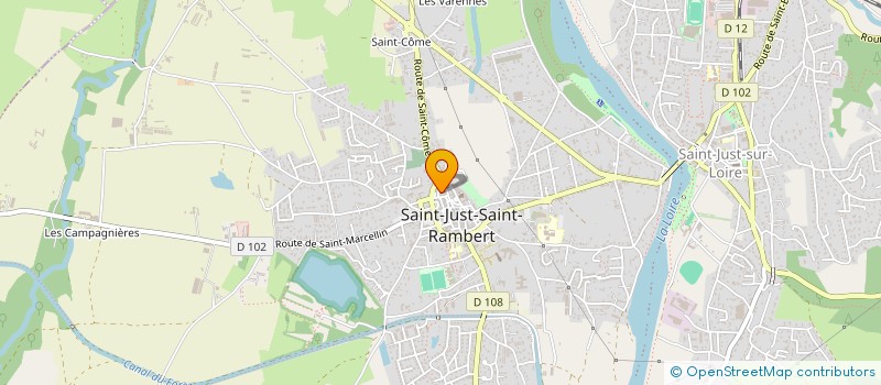 localisation de l'entreprise COMITE ENTREPRISE VERRERIE SAINT JUST  SAINT-JUST-SAINT-RAMBERT