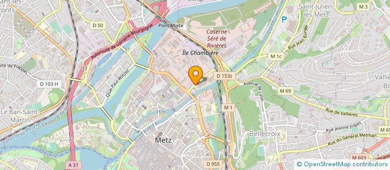 localisation de l'entreprise COMITE ENTREPRISE VIANDEST SA à METZ