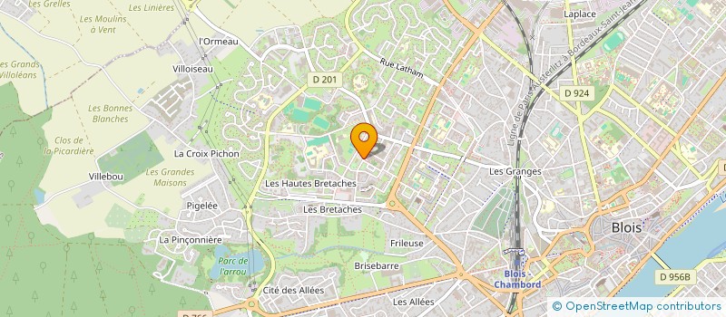 localisation de l'entreprise COMITE EQUESTRE DEPARTEMENTAL DU LOIR ET CHER  BLOIS