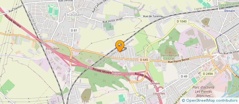 localisation de l'entreprise COMITE ESCAUDAIN RUHLA  ESCAUDAIN