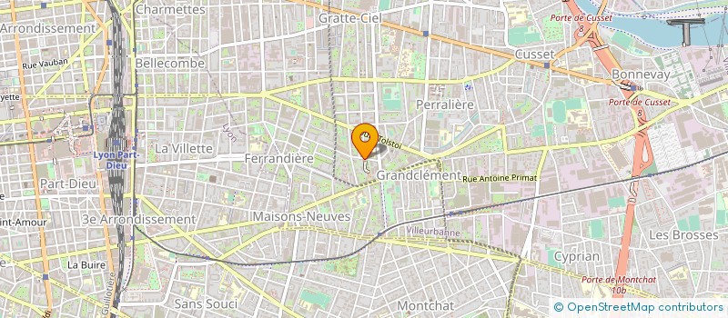 localisation de l'entreprise COMITE ETAB CENTRE ADAPTA ECOL à VILLEURBANNE